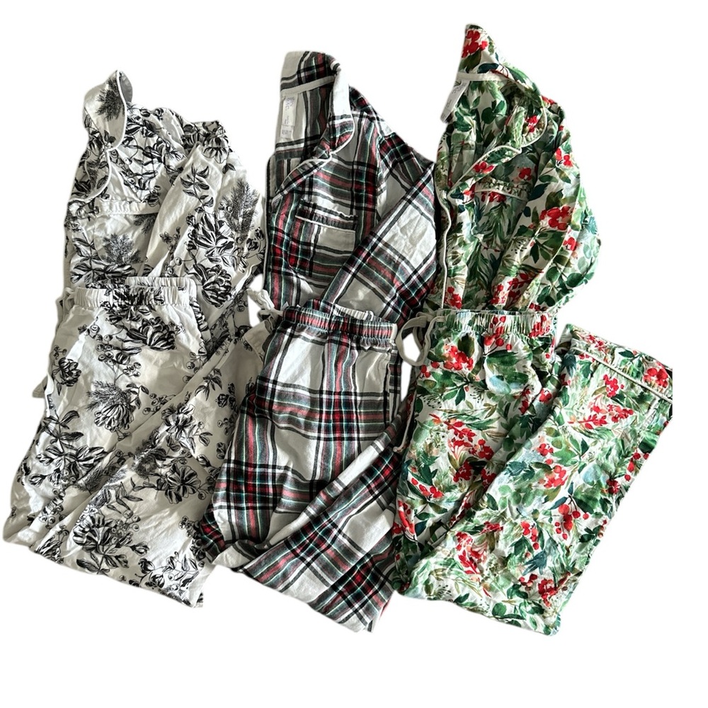 Bundle of 3 Stars Above 100% Cotton Flannel Pajamas Size Small